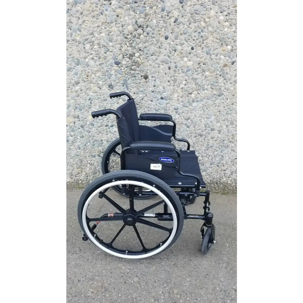 Reuse Medical Equipment Invacare Tracer SX5 Wheelchair Arm Rest Black Wheelchair, second-hand product photo 1