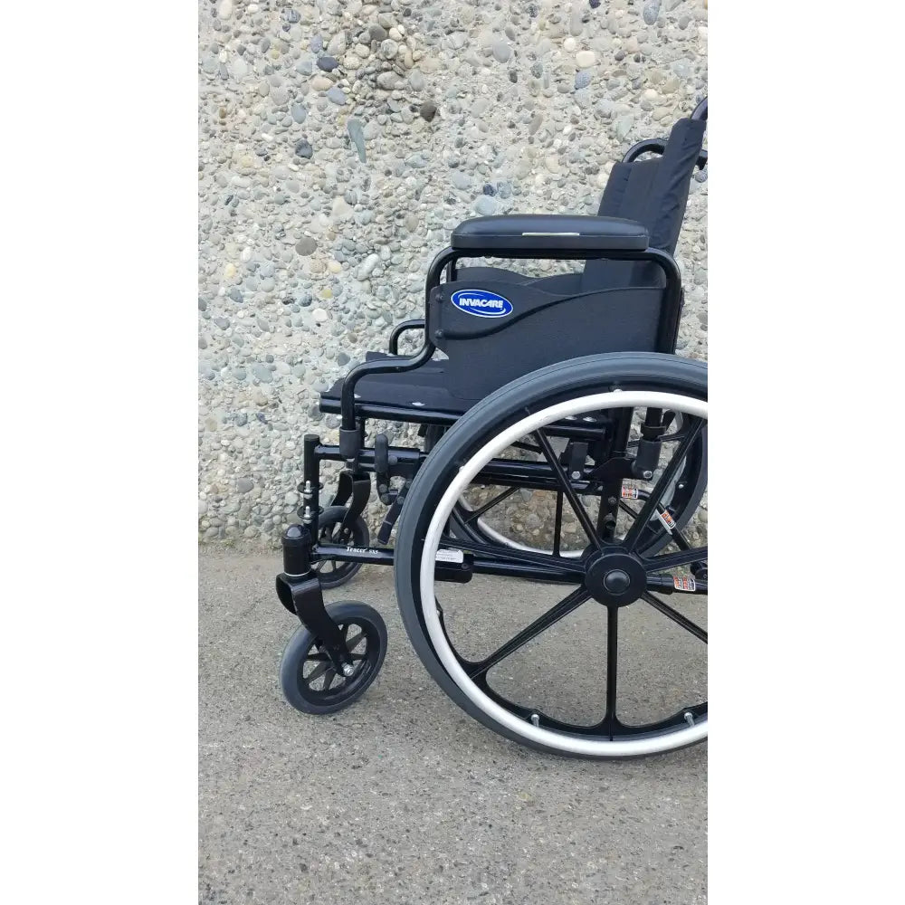 Reuse Medical Equipment Invacare Tracer SX5 Wheelchair Arm Rest Black Wheelchair, second-hand product photo 6