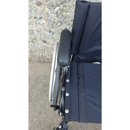 Reuse Medical Equipment Invacare Tracer SX5 Wheelchair Arm Rest Black Wheelchair, second-hand product photo 13
