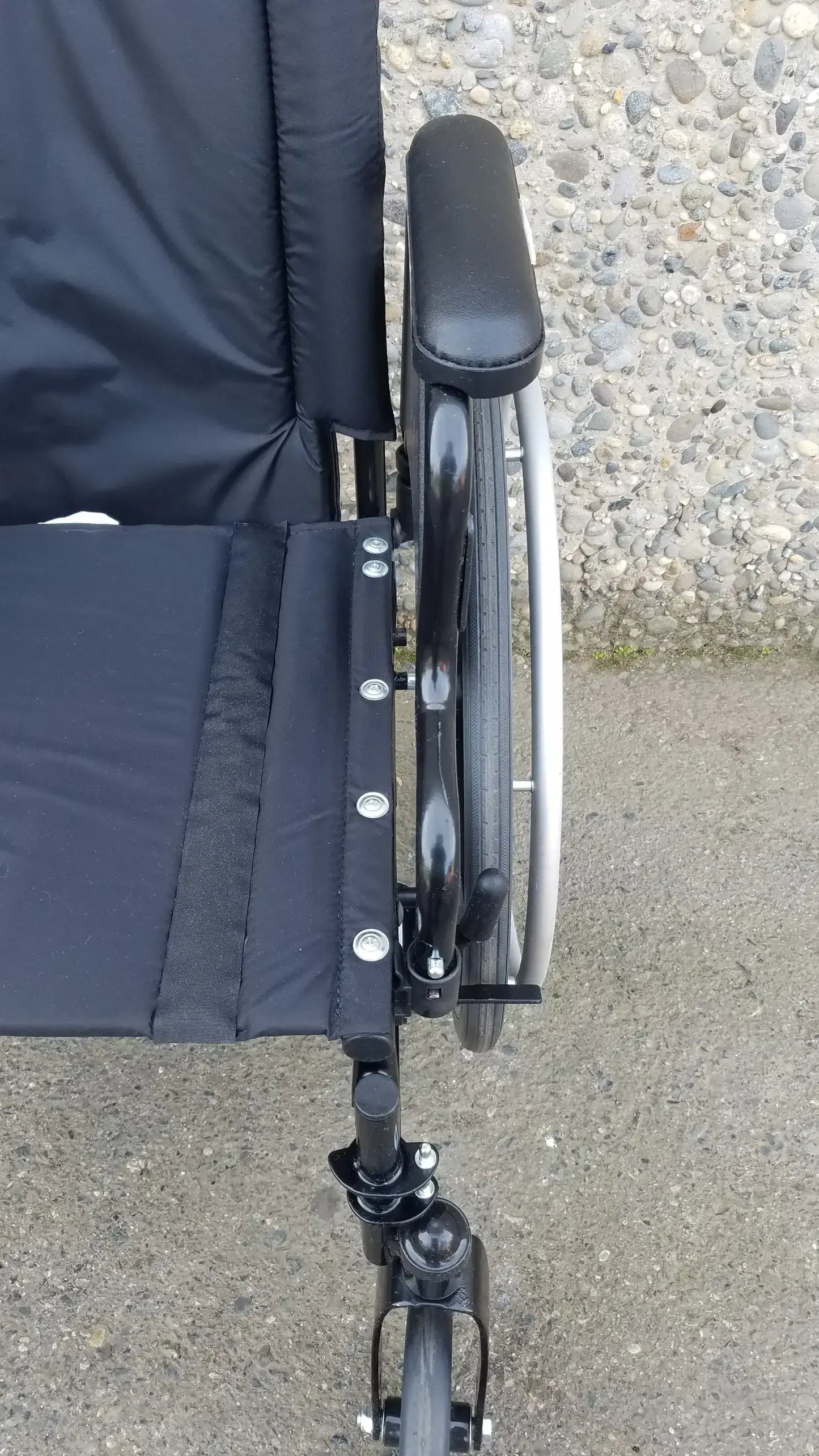 Reuse Medical Equipment Invacare Tracer SX5 Wheelchair Arm Rest Black Wheelchair, second-hand product photo 10