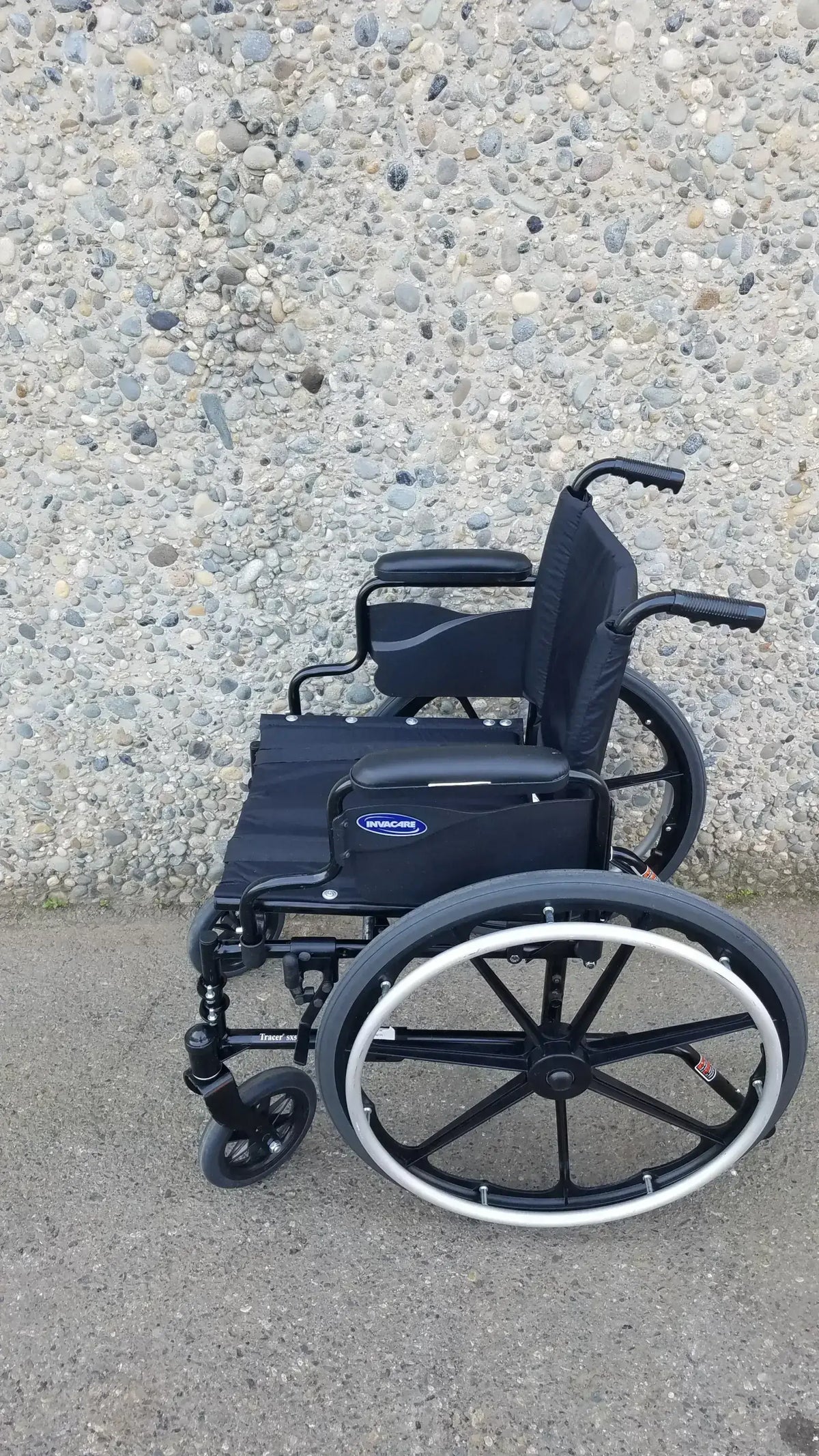 Reuse Medical Equipment Invacare Tracer SX5 Wheelchair Arm Rest Black Wheelchair, second-hand product photo 4