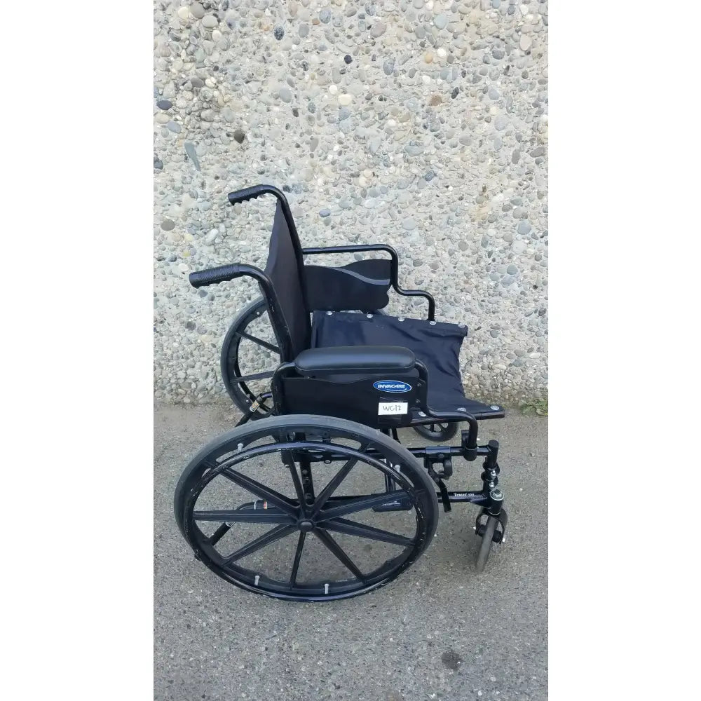 Reuse Medical Equipment Invacare Tracer SX5 Wheelchair Arm Rests Black Wheelchairs, second-hand product photo 1