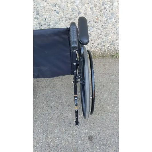 Reuse Medical Equipment Invacare Tracer SX5 Wheelchair Arm Rests Black Wheelchairs, second-hand product photo 2