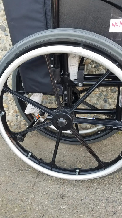 Reuse Medical Equipment Invacare Tracer SX5 Wheelchair Black Steel Frame w/ Desk Armrests Wheelchairs, second-hand product photo 5