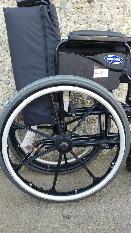 Reuse Medical Equipment Invacare Tracer SX5 Wheelchair Black Steel Frame w/ Desk Armrests Wheelchairs, second-hand product photo 2