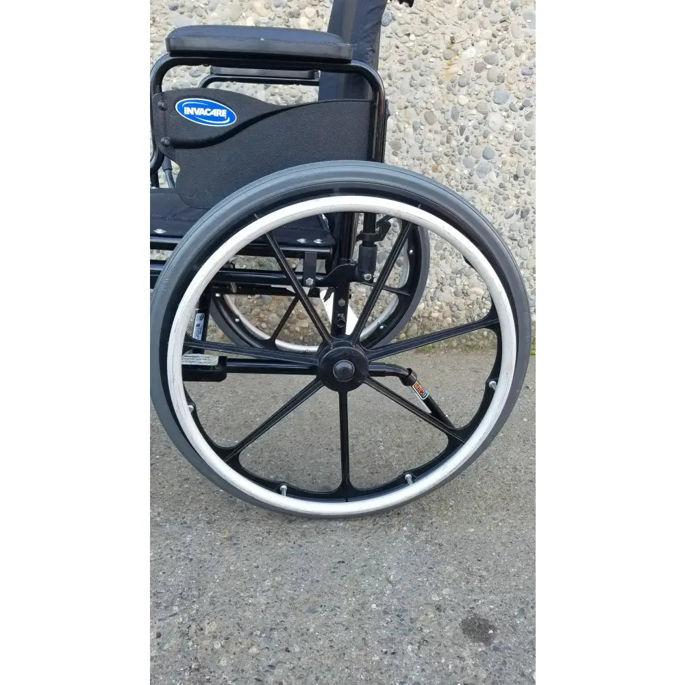 Reuse Medical Equipment Invacare Tracer SX5 Wheelchair Black Steel Frame w/ Desk Armrests Wheelchairs, second-hand product photo 17