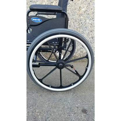 Reuse Medical Equipment Invacare Tracer SX5 Wheelchair Black Steel Frame w/ Desk Armrests Wheelchairs, second-hand product photo 17
