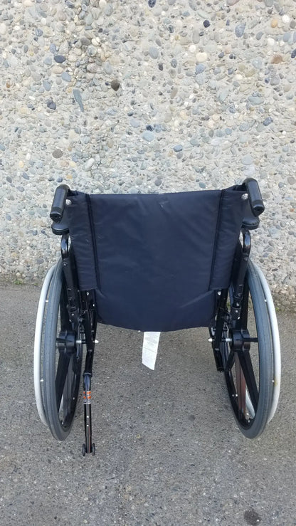 Reuse Medical Equipment Invacare Tracer SX5 Wheelchair Black Steel Frame w/ Desk Armrests Wheelchairs, second-hand product photo 20