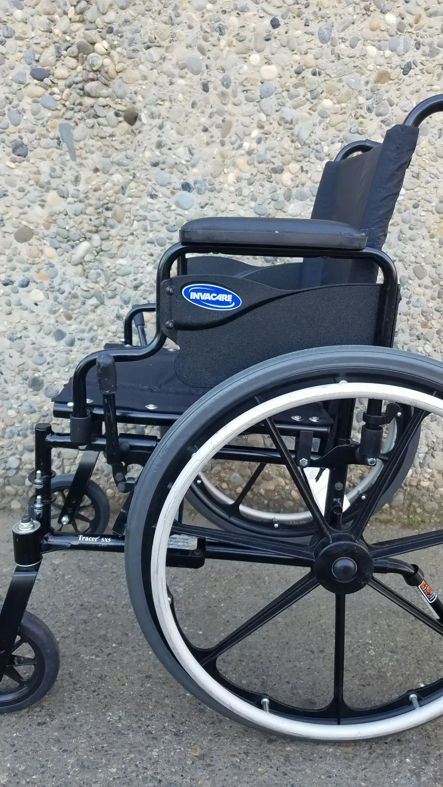 Reuse Medical Equipment Invacare Tracer SX5 Wheelchair Black Steel Frame w/ Desk Armrests Wheelchairs, second-hand product photo 18