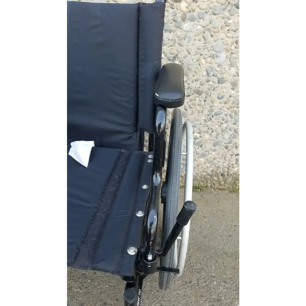 Reuse Medical Equipment Invacare Tracer SX5 Wheelchair Black Steel Frame w/ Desk Armrests Wheelchairs, second-hand product photo 13