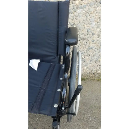 Reuse Medical Equipment Invacare Tracer SX5 Wheelchair Black Steel Frame w/ Desk Armrests Wheelchairs, second-hand product photo 13
