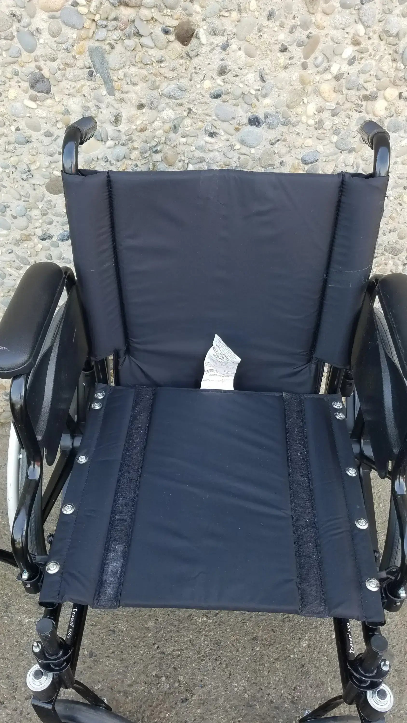 Reuse Medical Equipment Invacare Tracer SX5 Wheelchair Black Steel Frame w/ Desk Armrests Wheelchairs, second-hand product photo 7