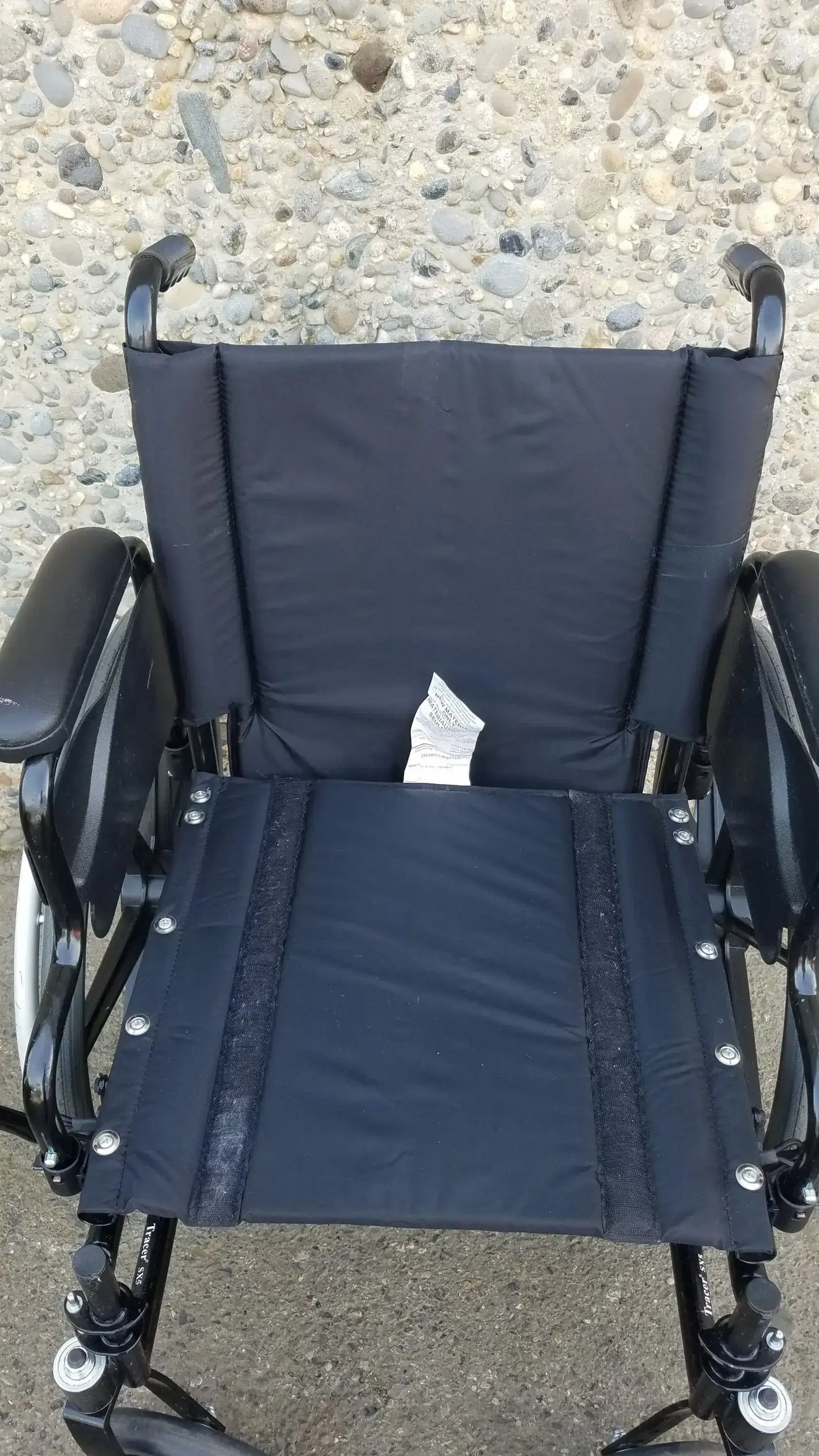Reuse Medical Equipment Invacare Tracer SX5 Wheelchair Black Steel Frame w/ Desk Armrests Wheelchairs, second-hand product photo 7