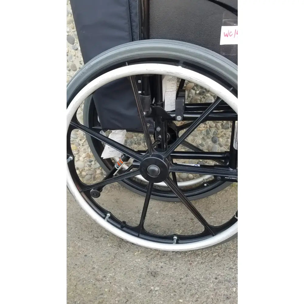 Reuse Medical Equipment Invacare Tracer SX5 Wheelchair Black Steel Frame w/ Desk Armrests Wheelchairs, second-hand product photo 5