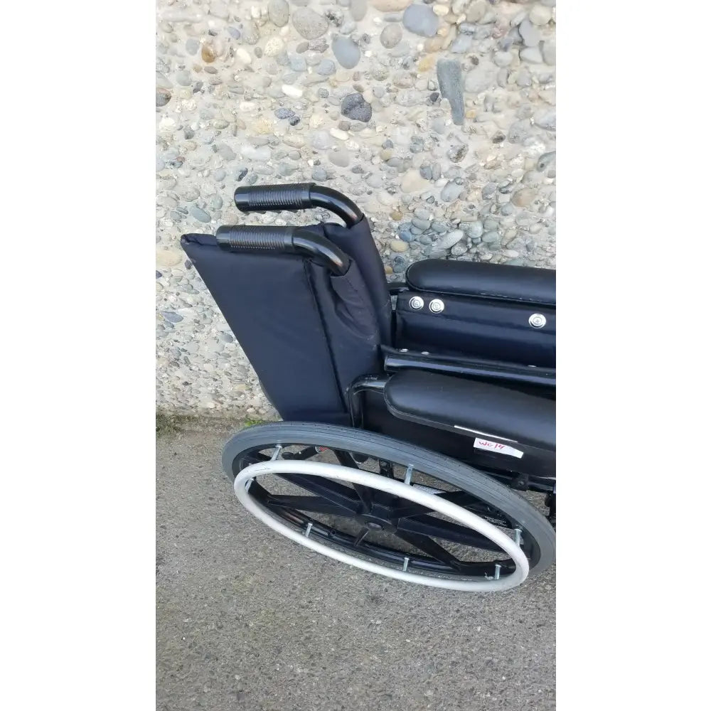 Reuse Medical Equipment Invacare Tracer SX5 Wheelchair Black Steel Frame w/ Desk Armrests Wheelchairs, second-hand product photo 6
