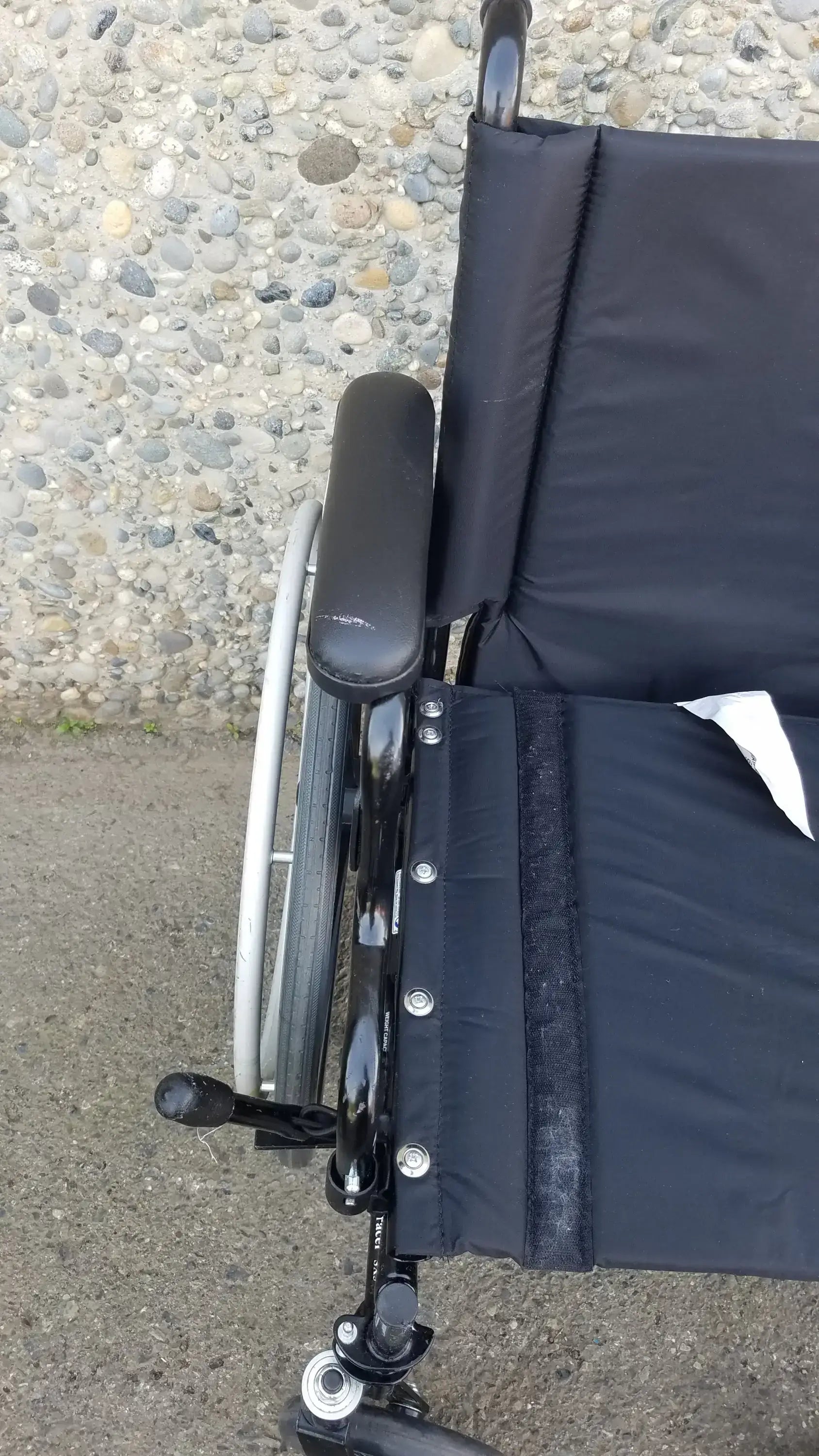 Reuse Medical Equipment Invacare Tracer SX5 Wheelchair Black Steel Frame w/ Desk Armrests Wheelchairs, second-hand product photo 11