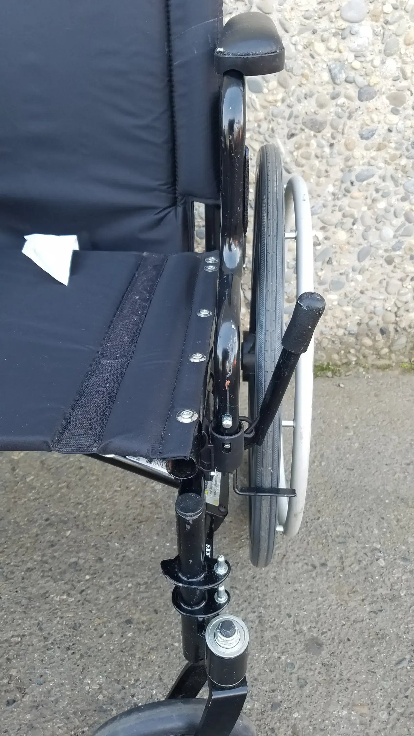 Reuse Medical Equipment Invacare Tracer SX5 Wheelchair Black Steel Frame w/ Desk Armrests Wheelchairs, second-hand product photo 9