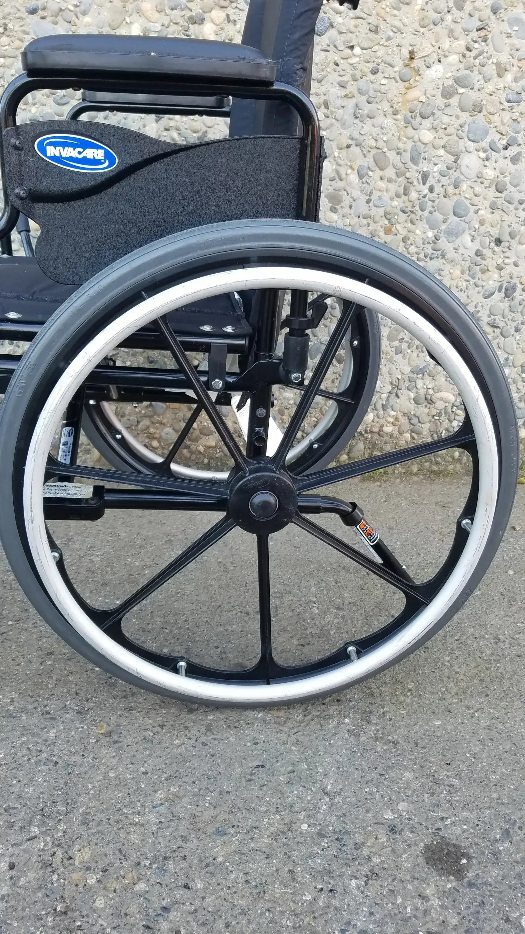 Reuse Medical Equipment Invacare Tracer SX5 Wheelchair Black Steel Frame w/ Desk Armrests Wheelchairs, second-hand product photo 17