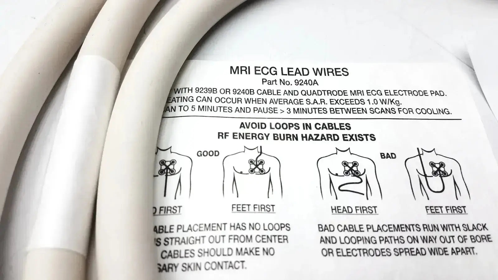 Invivo 9240A MRI ECG Lead Wires ECG Lead Wires, second-hand product photo 3