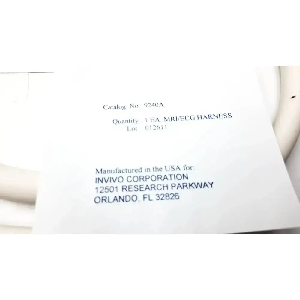 Invivo 9240A MRI ECG Lead Wires ECG Lead Wires, second-hand product photo 4