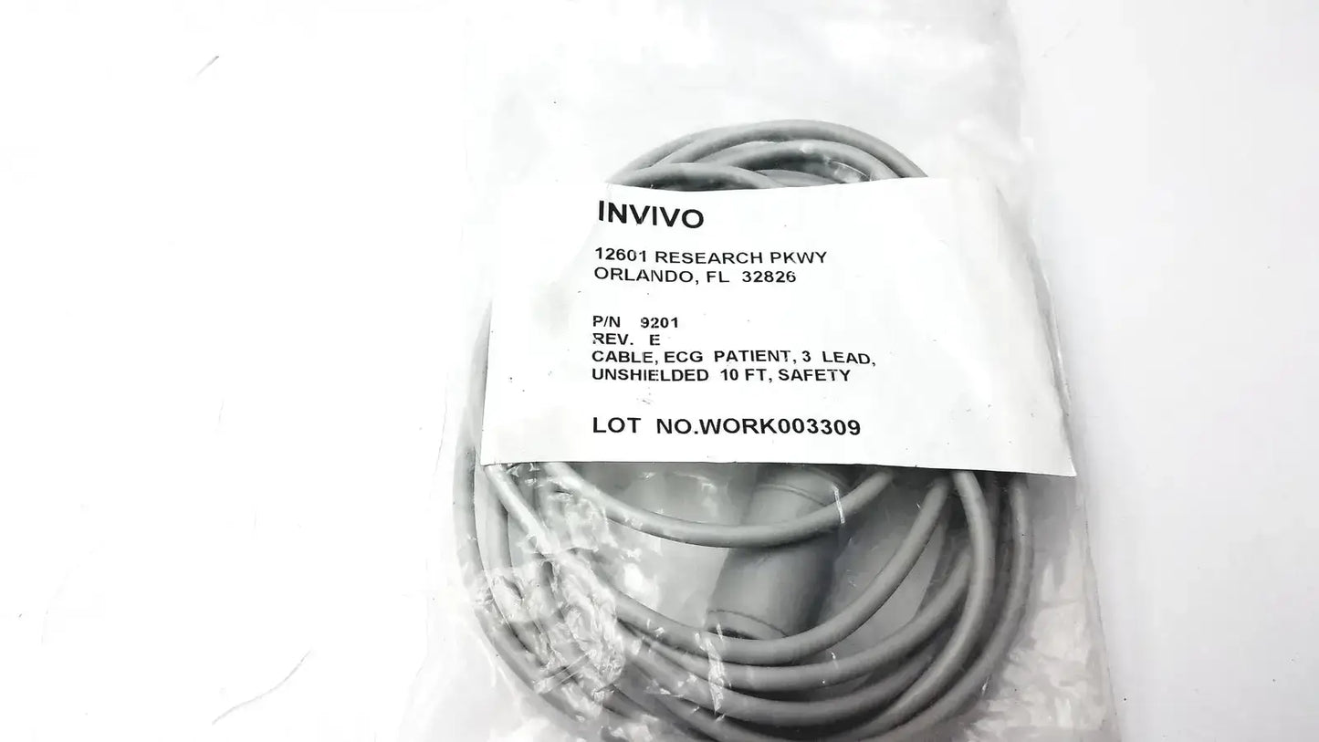 Invivo 9367 Oxiclip MRI Sensor With Invivo 9201, ECG, 3 Lead, Unshielded 10 FT MRI Patient Monitoring Sensor, second-hand product photo 2