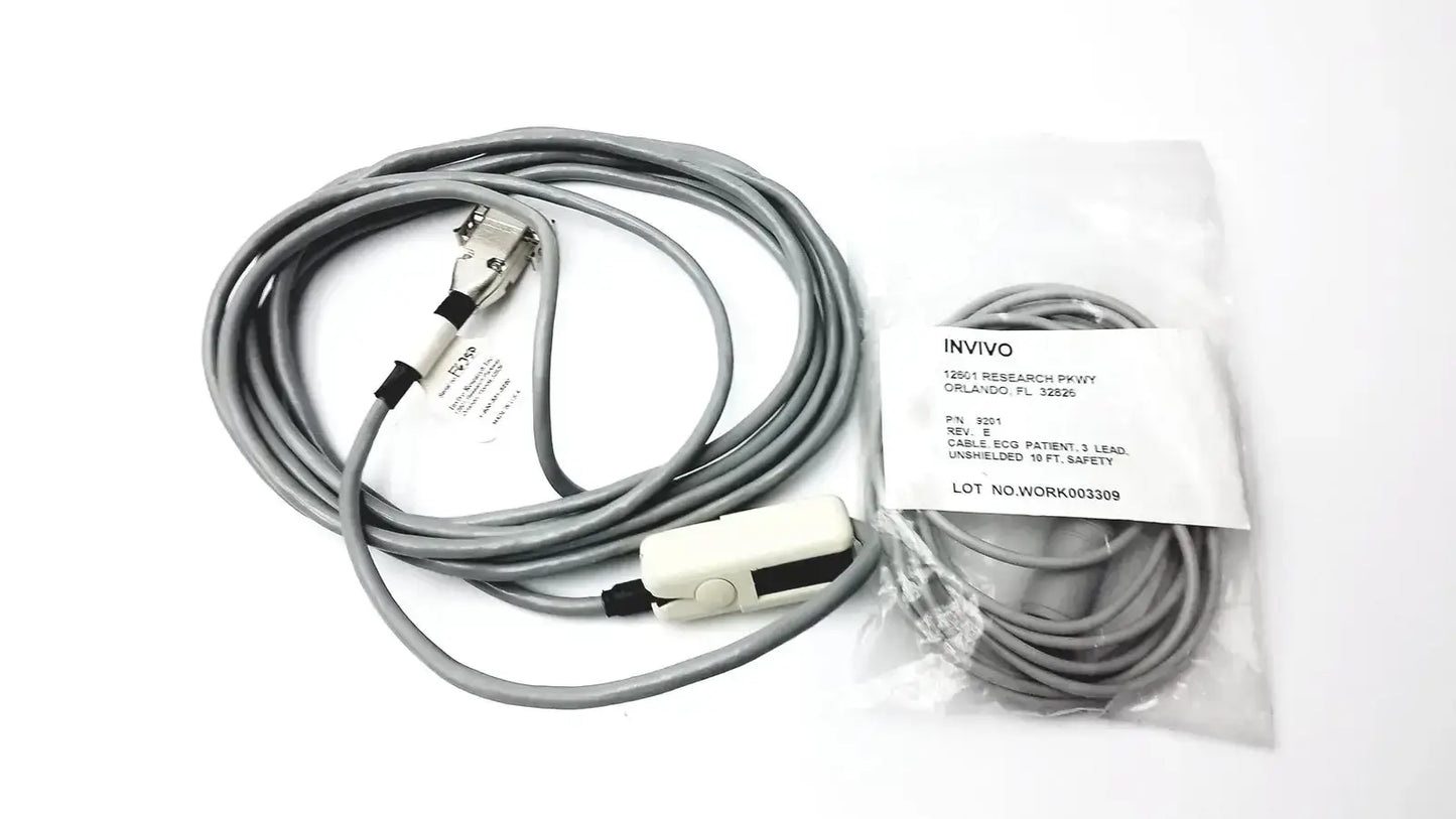 Invivo 9367 Oxiclip MRI Sensor With Invivo 9201, ECG, 3 Lead, Unshielded 10 FT MRI Patient Monitoring Sensor, second-hand product photo 1
