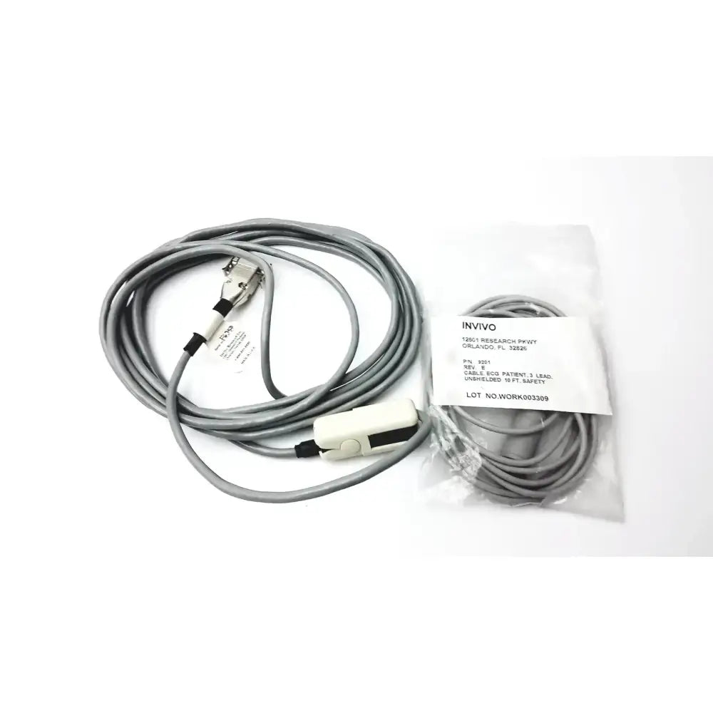 Invivo 9367 Oxiclip MRI Sensor With Invivo 9201, ECG, 3 Lead, Unshielded 10 FT MRI Patient Monitoring Sensor, second-hand product photo 1