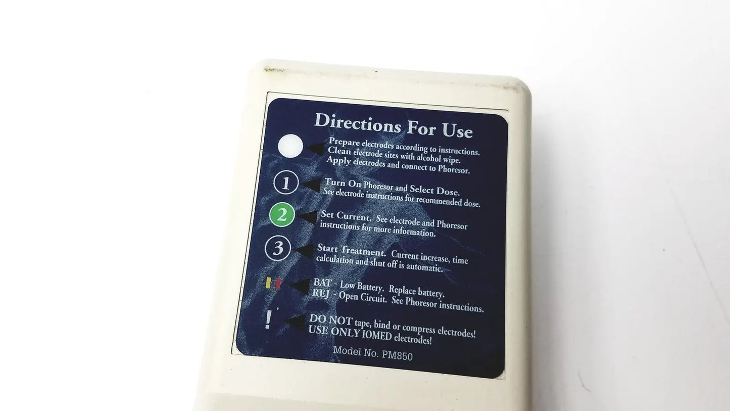 Iomed Phoresor II Auto PM850 Auto Dose Controller System Iontophoresis Controller, second-hand product photo 3