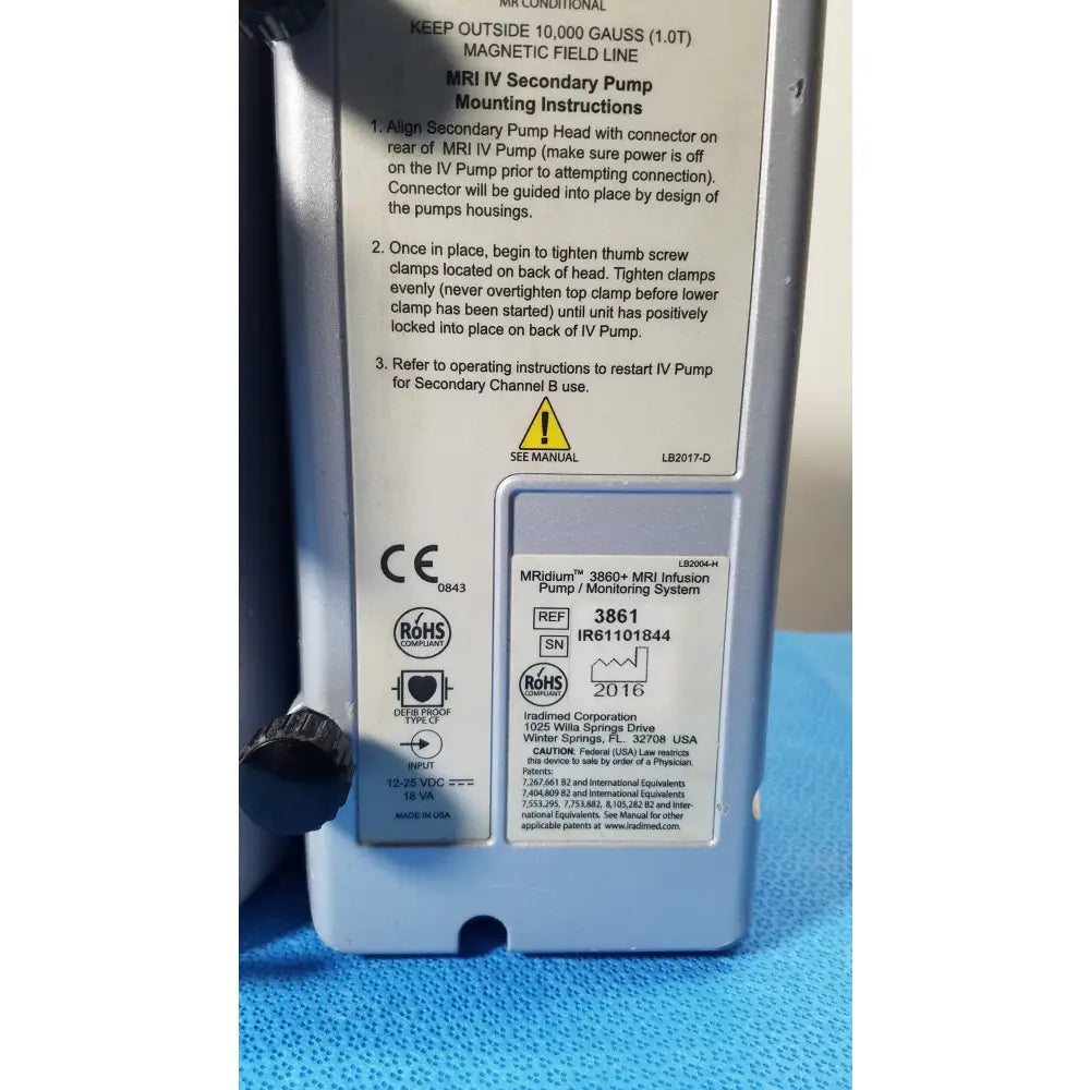 IRadimed MRidium 3860+ MRI Infusion Pump System - MRI Infusion Pump System