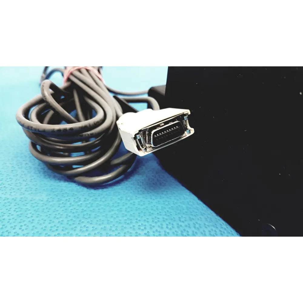 White db9 serial cable connector with black coiled cord for iridex laser foot switch foot switch footpedal control