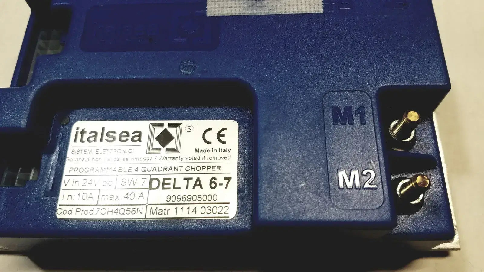 italsea 7CH4Q56N Programmable 4 Quadrant Chopper Delta 6-7 Motor Controller, second-hand product photo 6