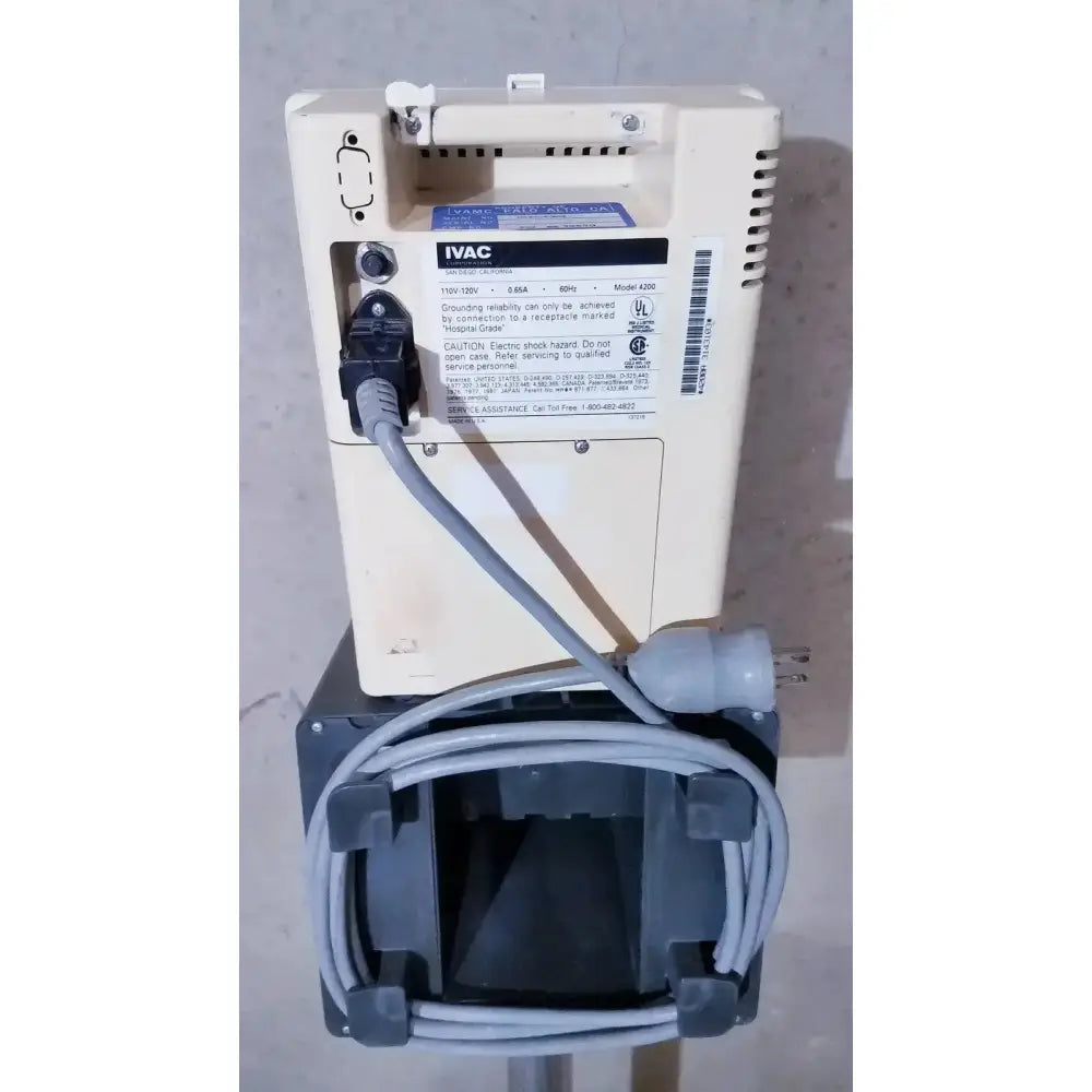 IVAC Corporation Vital Check 4200 With Stand Vital Signs Monitor, second-hand product photo 7