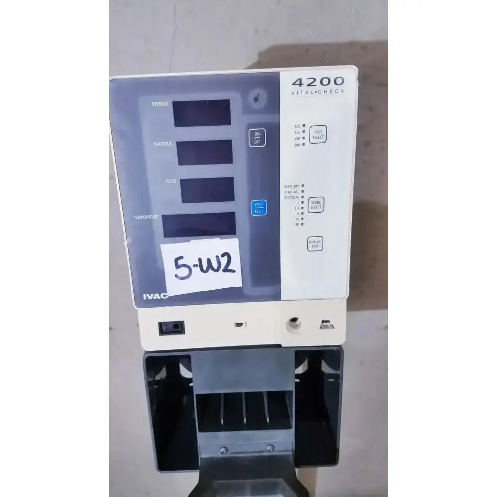 IVAC Corporation Vital Check 4200 With Stand Vital Signs Monitor, second-hand product photo 2