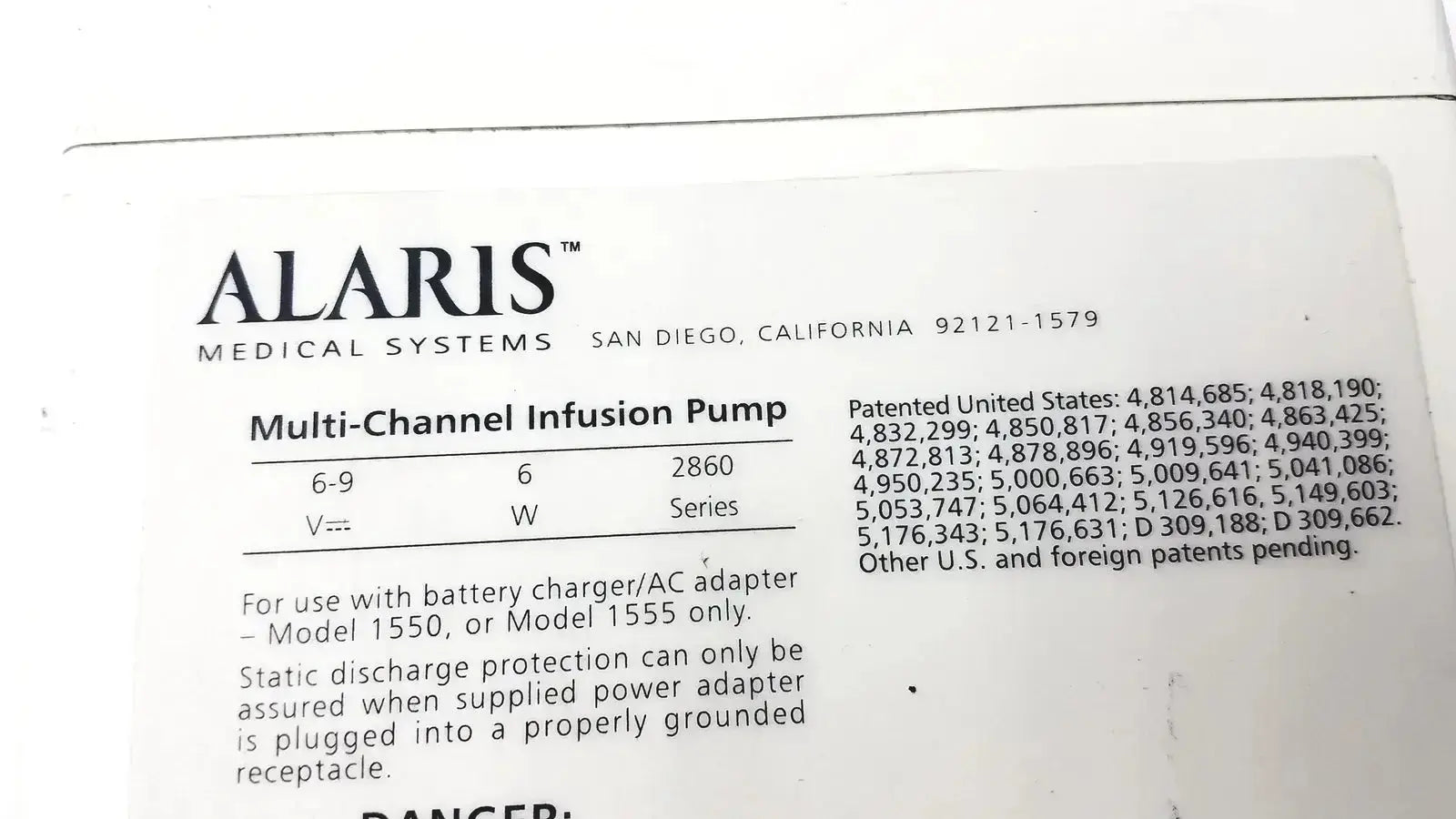 Alaris IVAC Med system III Patient Monitor 2860D Patient Monitor, as-is (for parts) product photo 10