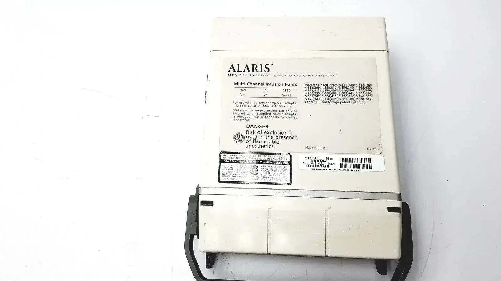 Alaris IVAC Med system III Patient Monitor 2860D Patient Monitor, as-is (for parts) product photo 9