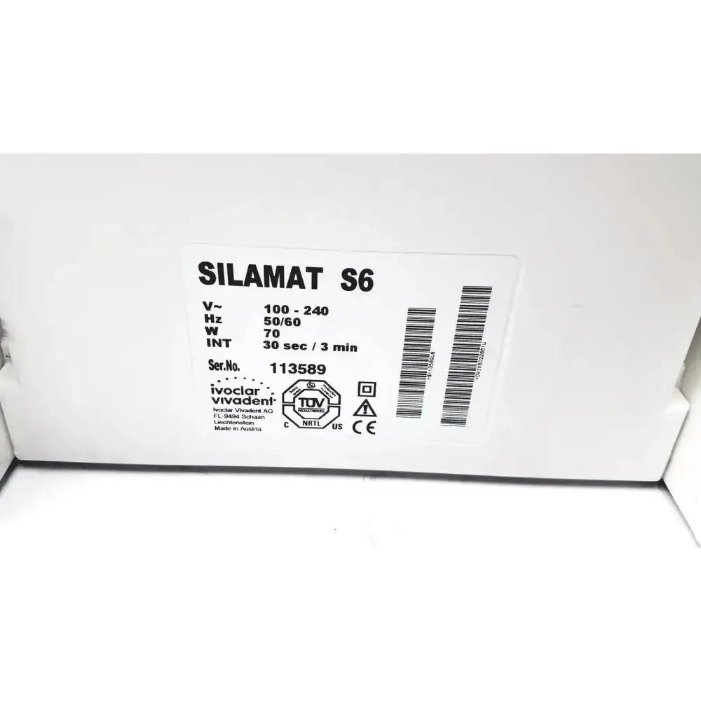 Ivoclar Vivadent Silamat S6 Amalgamator Universal Mixing Device Unit Amalgamator, as-is (for parts) product photo 6