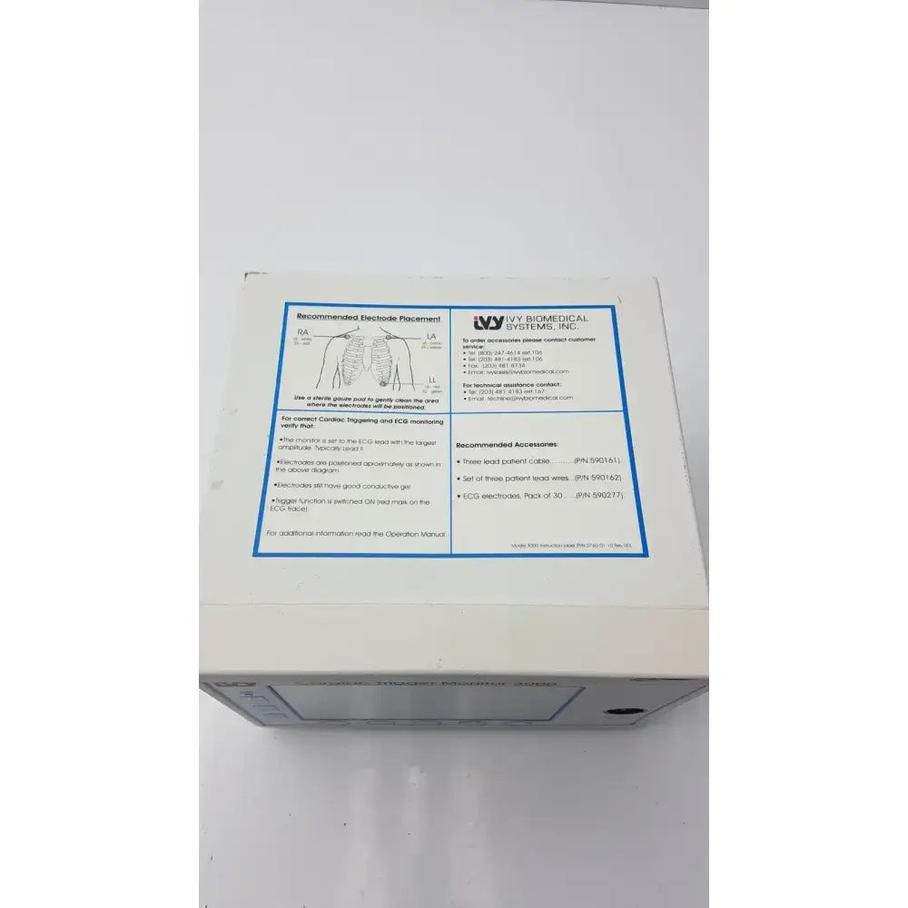 Ivy Biomedical Cardiac Trigger 3000 Patient Monitor Patient Monitor, second-hand product photo 6