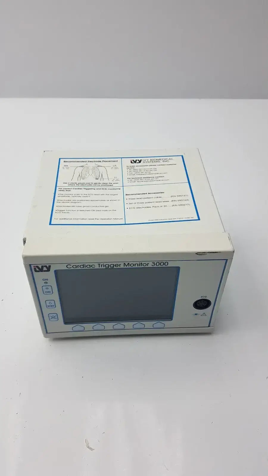 Ivy Biomedical Cardiac Trigger 3000 Patient Monitor Patient Monitor, second-hand product photo 5