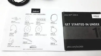 Black jabra headband headset hsc021 accessories packaging for jaabra headband headset 2400 ii model