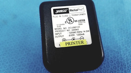 JAMECO RELIAPRO Plug-In Class 2 Transformer Input 120 VAC Model # DCU060120 Plug-In Transformer, second-hand product photo 2
