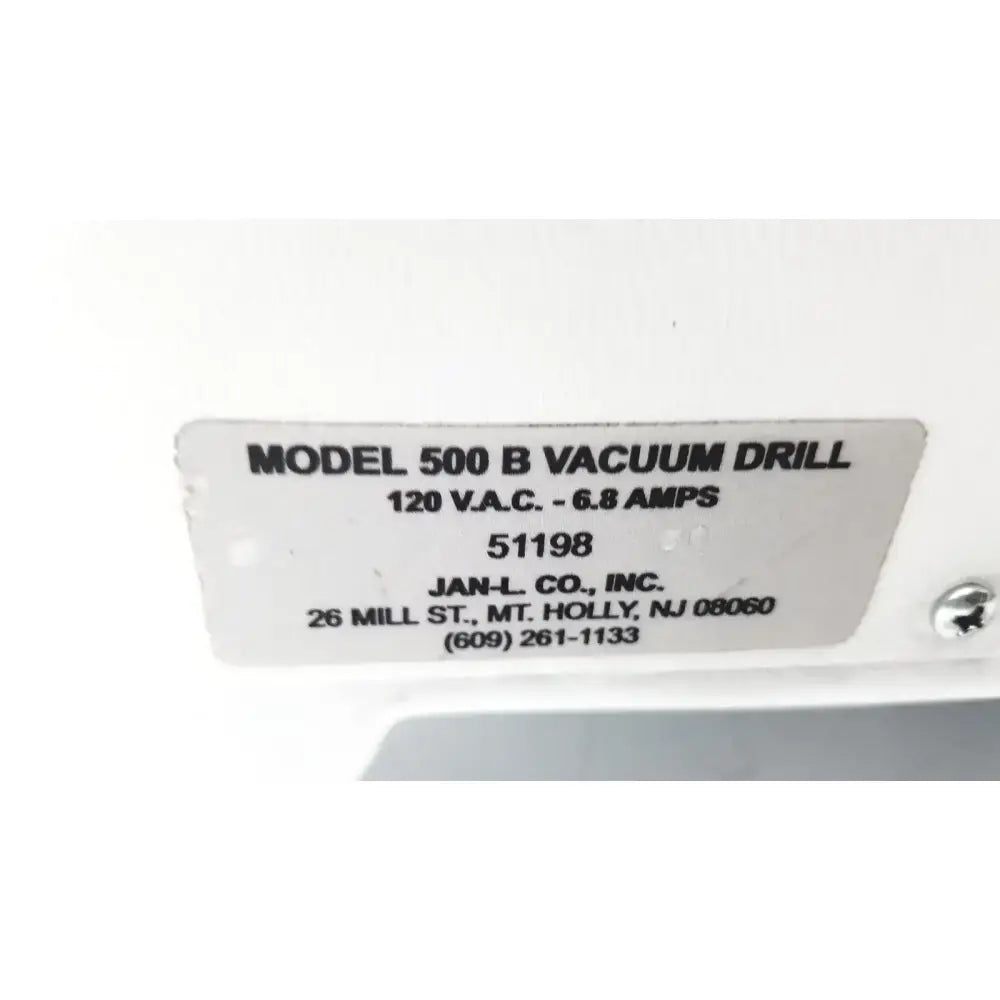 JAN L INC 500 B Vacuum Drill Surgical Drill, second-hand product photo 8