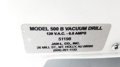 JAN L INC 500 B Vacuum Drill Surgical Drill, second-hand product photo 8