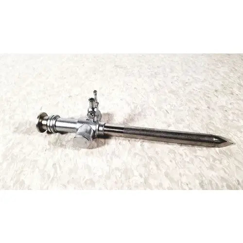 Stainless steel piston valve cannula with polished finish and articulated joint mechanism for surgical use