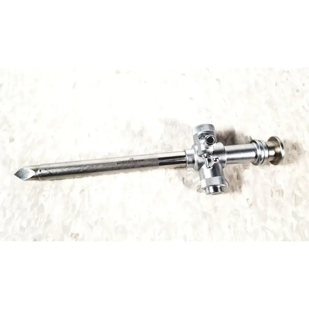 Reuse Medical Jarit 600-440 Piston Valve Cannula with Pyramidal Trocar Endoscopes, second-hand product photo 1