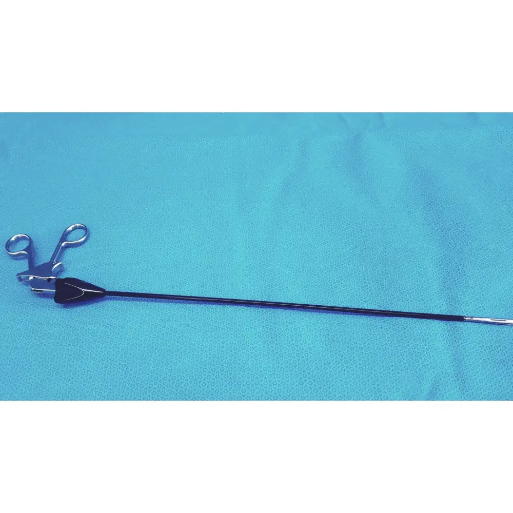 Silver stainless steel roto-lok with black handle and articulated scissor-like jaws jarit 610-140 steel roto-lok