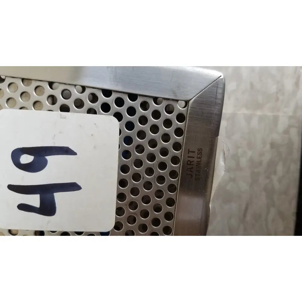 Jarit stainless steel 37988a perforated sterilization case with brushed finish and engraved brand name on the side