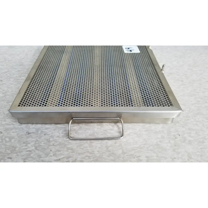 Jarit stainless steel 37988a perforated tray with rectangular handle in stainless steel for sterilization case use