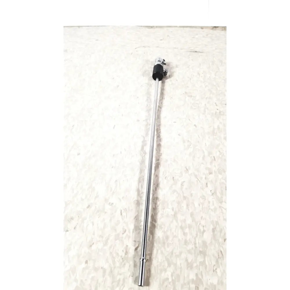 Chrome-finished Karl Storz 10326F adult optical stylet sheath rod with black rubber grip and threaded end cap