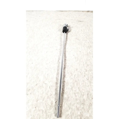 Chrome-finished Karl Storz 10326F adult optical stylet sheath rod with black rubber grip and threaded end cap