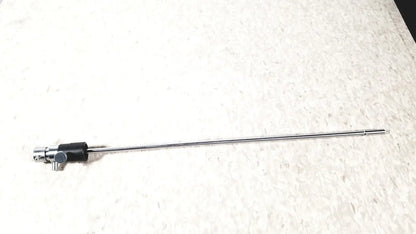 Silver surgical optical stylet sheath with black grip and metallic joints for karl storz 10326f adult use